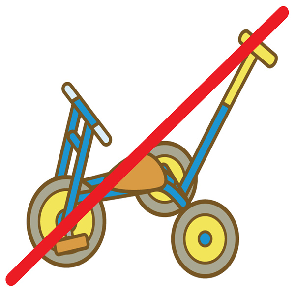 手押し三輪車